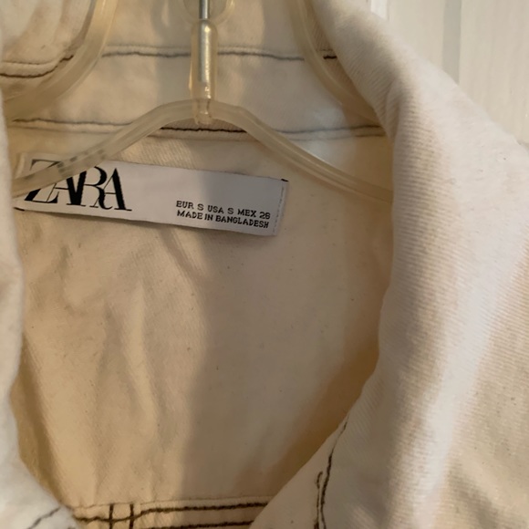 White Jean Jacket -Zara - Picture 2 of 3